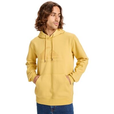 Quiksilver Herr COMP logo huvtröja fleecetröja gul XS Quiksilver Herr COMP logo huvtröja fleecetröja gul XS