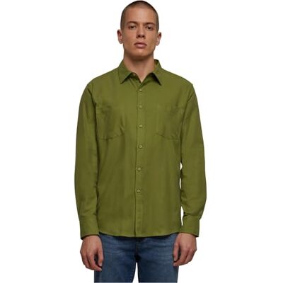 Urban Classics Flanellskjorta för män, Oliv/Newolive, 4XL Urban Classics Flanellskjorta för män, Oliv/Newolive, 4XL