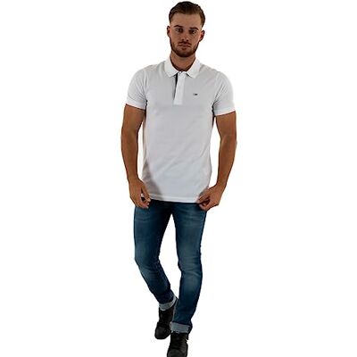 Tommy Jeans Tommy Hilfiger S/S Polos Vit, Vitt, XXL Tommy Jeans Tommy Hilfiger S/S Polos Vit, Vitt, XXL