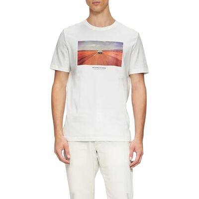 s.Oliver Bomull T-shirt med fototryck, Vit, 3XL s.Oliver Bomull T-shirt med fototryck, Vit, 3XL