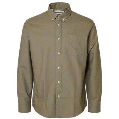 SELECTED HOMME Slhregrick-ox skjorta Ls Noos skjorta, Vetiver, L SELECTED HOMME Slhregrick-ox skjorta Ls Noos skjorta, Vetiver, L