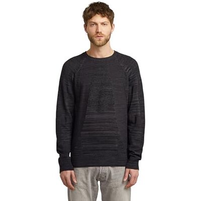G-STAR 8719965012981 3D Biker r Knit, Flerfärgad (Dk Black/Asfalt D2677-c259-7242), XS G-STAR 8719965012981 3D Biker r Knit, Flerfärgad (Dk Black/Asfalt D2677-c259-7242), XS