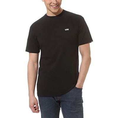 Vans Herr Left Chest Logo T-shirt T-shirt, svart (Black White Grey Melange), stor Vans Herr Left Chest Logo T-shirt T-shirt, svart (Black White Grey Melange), stor