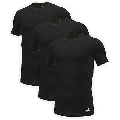adidas Sports Underwea Män Multipack Crew Neck T (3-pack) Baselayerskjorta, svart, M adidas Sports Underwea Män Multipack Crew Neck T (3-pack) Baselayerskjorta, svart, M