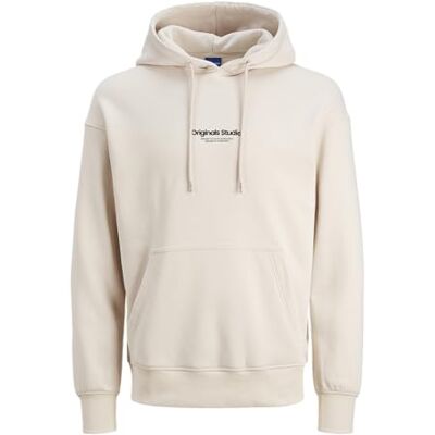 JACK & JONES Jorvesterbro Sweat Hood Noos huvtröja, Moonbeam, XL JACK & JONES Jorvesterbro Sweat Hood Noos huvtröja, Moonbeam, XL