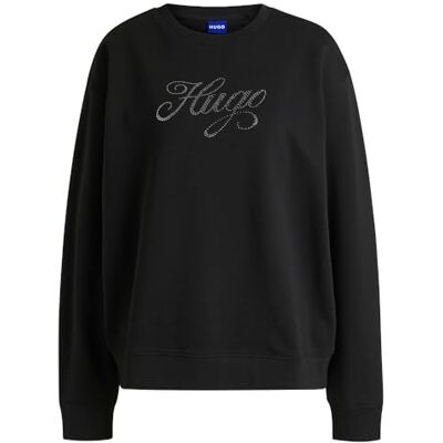 HUGO Sweatshirt för kvinnor, Black001, M HUGO Sweatshirt för kvinnor, Black001, M
