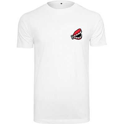 MERCHCODE Batman mäns t-shirt Comic Joker Tee med tryck på framsidan och baksidan vit L MERCHCODE Batman mäns t-shirt Comic Joker Tee med tryck på framsidan och baksidan vit L