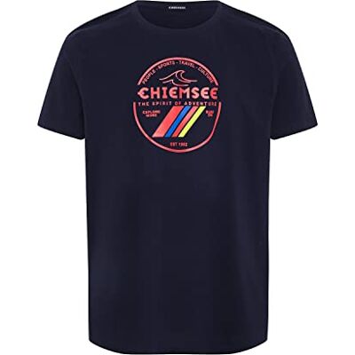 Chiemsee T-shirt med etikettutseende, 19–3924 Natthimmel, S Chiemsee T-shirt med etikettutseende, 19–3924 Natthimmel, S