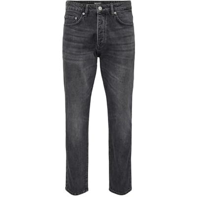 Only & Sons ONSYOKE Tape ONE B.OD 7850 DOT DNM NOOS, Svart denim, 36W x 34L Only & Sons ONSYOKE Tape ONE B.OD 7850 DOT DNM NOOS, Svart denim, 36W x 34L