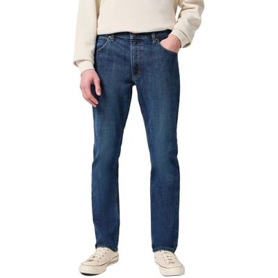Wrangler Herr röd kabel vanliga jeans, Mörk sten, 36W / 36L Wrangler Herr röd kabel vanliga jeans, Mörk sten, 36W / 36L