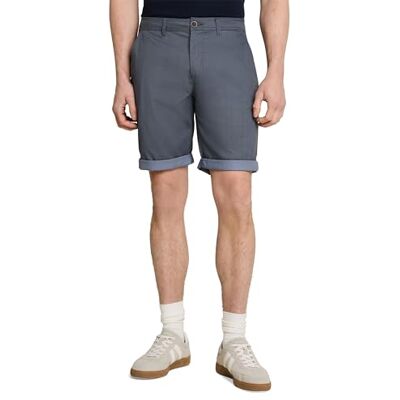 TOM TAILOR 1053290 Bermudashorts, 31272-Diamantstruktur Blå, 37 Herr TOM TAILOR 1053290 Bermudashorts, 31272-Diamantstruktur Blå, 37 Herr