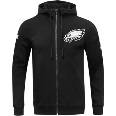 Pro Standard NFL för män Philadelphia Eagles Classic Chenille hel dragkedja huvtröja svart M Pro Standard NFL för män Philadelphia Eagles Classic Chenille hel dragkedja huvtröja svart M