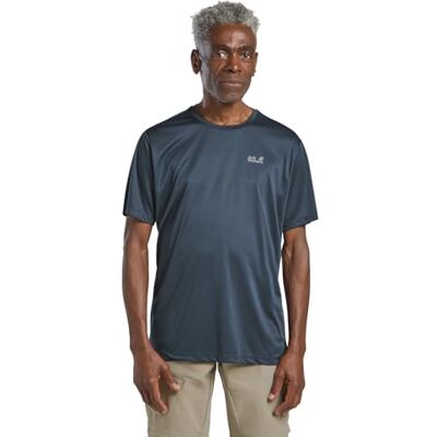 Jack Wolfskin Tech T M T-shirt, midnatt himmel, s herr, Midnight Sky, S Jack Wolfskin Tech T M T-shirt, midnatt himmel, s herr, Midnight Sky, S