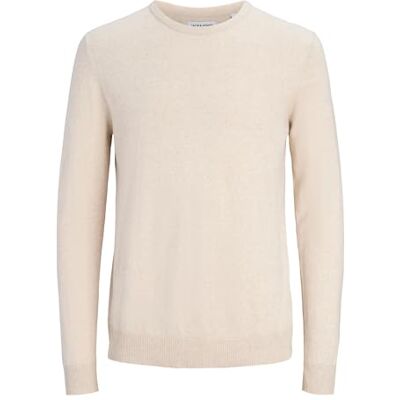 JACK & JONES JACK&JONES JJEEMIL stickad rund hals NOOS, havregryn/detalj: melange, XS JACK & JONES JACK&JONES JJEEMIL stickad rund hals NOOS, havregryn/detalj: melange, XS