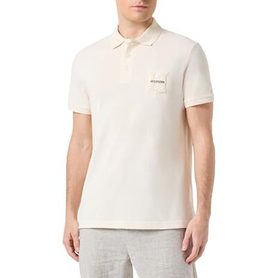 Tommy Hilfiger herr Boucle H Embro Reg Polo S/S pikétröjor, beige, XL, Kalikå, XL Tommy Hilfiger herr Boucle H Embro Reg Polo S/S pikétröjor, beige, XL, Kalikå, XL