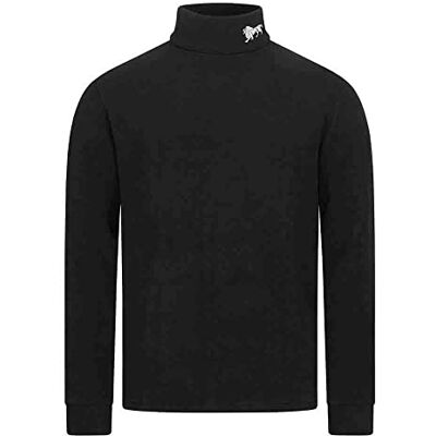 Lonsdale Curdworth herrtröja med polokrage, svart/vit, L, Svart/Vit, L Lonsdale Curdworth herrtröja med polokrage, svart/vit, L, Svart/Vit, L