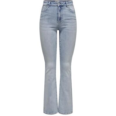 ONLY Onlmila Hw Flared DNM Bj837 Noos, Ljusblå denim, 26W / 30L ONLY Onlmila Hw Flared DNM Bj837 Noos, Ljusblå denim, 26W / 30L