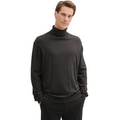 TOM TAILOR herrtröja, 10617 Svart grå melerad, S TOM TAILOR herrtröja, 10617 Svart grå melerad, S