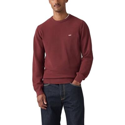 Levi's Lightweight Hm tröja Oxblood röd piké Levi's Lightweight Hm tröja Oxblood röd piké