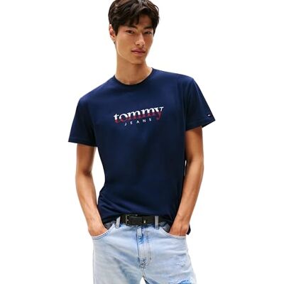 Tommy Jeans herr TJM REG DNA TEE EXT DM0DM21978, blå, XS, Blå (mörk natt marinblå), XS Tommy Jeans herr TJM REG DNA TEE EXT DM0DM21978, blå, XS, Blå (mörk natt marinblå), XS