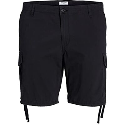JACK & JONES JACK&JONES PLUS JPSTMARLEY JJCARGO shorts ANA PLS, svart, 42 JACK & JONES JACK&JONES PLUS JPSTMARLEY JJCARGO shorts ANA PLS, svart, 42