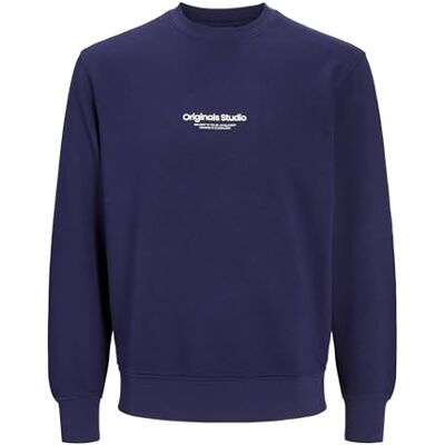 JACK & JONES Jorvesterbro Sweat Crew Neck Noos, Ocean Cavern, XS JACK & JONES Jorvesterbro Sweat Crew Neck Noos, Ocean Cavern, XS
