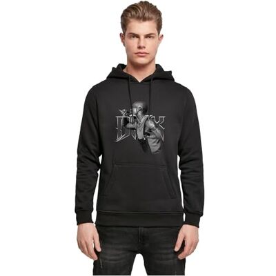 MERCHCODE Mister Tee DMX Mic huvtröja för män, Svart, S MERCHCODE Mister Tee DMX Mic huvtröja för män, Svart, S