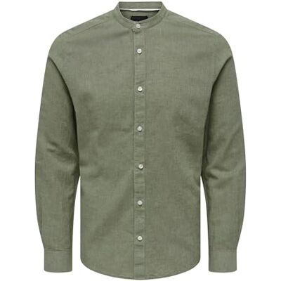 Only & Sons herrskjorta ONSCAIDEN skjorta, träsk, XXL Only & Sons herrskjorta ONSCAIDEN skjorta, träsk, XXL