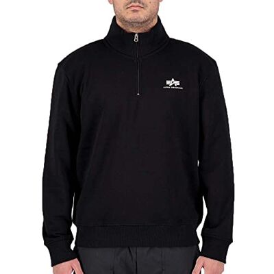 Alpha Industries tröja med halv dragkedja SL Sweatshirt för män Black Alpha Industries tröja med halv dragkedja SL Sweatshirt för män Black