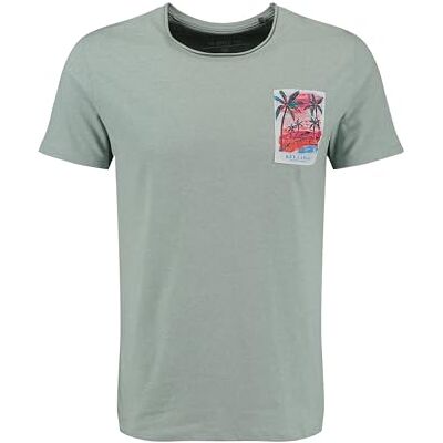 KEY LARGO KEYLARGO T-shirt för män MT KLVIBES rund, Frosty Green Mel. (1526), M KEY LARGO KEYLARGO T-shirt för män MT KLVIBES rund, Frosty Green Mel. (1526), M