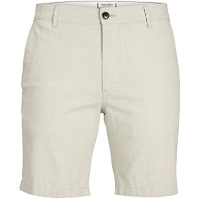 JACK & JONES PLUS Herr JPSTDAVE JJLINEN Shorts AKM PS chinos shorts, wrought Iron/detalj: solid, 42, Wrought järn/detalj: solid, 42 JACK & JONES PLUS Herr JPSTDAVE JJLINEN Shorts AKM PS chinos shorts, wrought Iron/detalj: solid, 42, Wrought järn/detalj: solid, 42