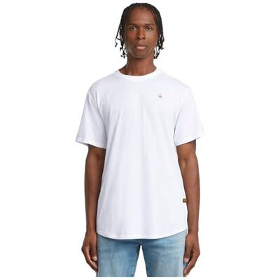 G-STAR Herr Lash Back Gr R T T-shirt, Vit (White D26043-c372-110), S G-STAR Herr Lash Back Gr R T T-shirt, Vit (White D26043-c372-110), S