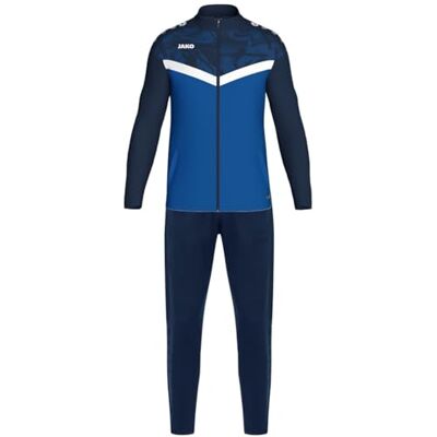 JAKO Unisex polyesterdräkt ikonisk, marin/ blå/neongul, L JAKO Unisex polyesterdräkt ikonisk, marin/ blå/neongul, L
