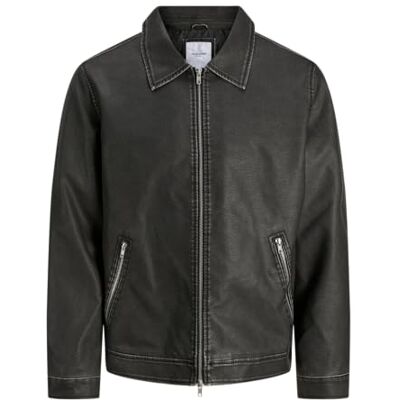 JACK & JONES Jjecasablanca Pu-jacka Noos, svart, x_s, svart, XS JACK & JONES Jjecasablanca Pu-jacka Noos, svart, x_s, svart, XS