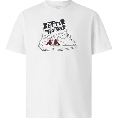 Kappa T-shirt för herr sport jersey med rund hals, korta ärmar, normal passform och grafik tryckt på bröstet, avslappnad och mångsidig stil, vit, storlek L Kappa T-shirt för herr sport jersey med rund hals, korta ärmar, normal passform och grafik tryckt på bröstet, avslappnad och mångsidig stil, vit, storlek L