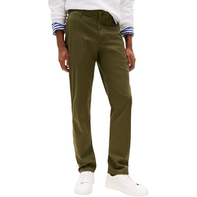 Tommy Hilfiger Herr Chino, Grön (mörkgrönska), 32W x 36L Tommy Hilfiger Herr Chino, Grön (mörkgrönska), 32W x 36L