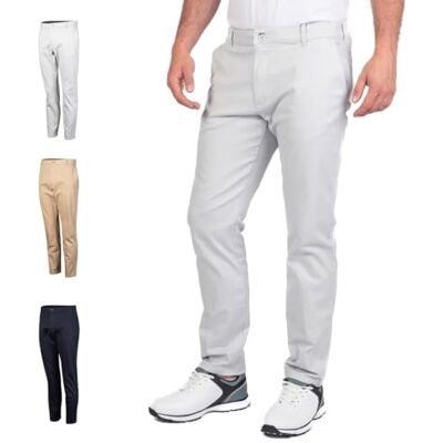Island Green IGPNT2167 Ljusgrå tapered fit golf chino Island Green IGPNT2167 Ljusgrå tapered fit golf chino