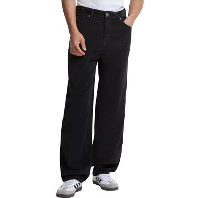 Urban Classics herr 90-tals Corduroy-byxor, svart, 32 Urban Classics herr 90-tals Corduroy-byxor, svart, 32