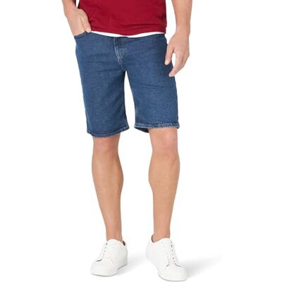 Wrangler Authentics Wrangler Herr klassisk avslappnad passform fem fickor jeans kort denim Wrangler Authentics Wrangler Herr klassisk avslappnad passform fem fickor jeans kort denim