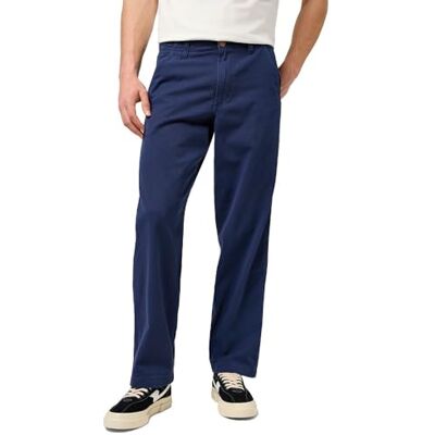 Wrangler herrjeans CJ Rel Chino Pant, avslappnad passform, raka ben, marinblå, 32W / 32L Wrangler herrjeans CJ Rel Chino Pant, avslappnad passform, raka ben, marinblå, 32W / 32L