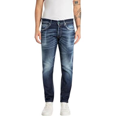 Replay herr regular slim fit jeans Willbi, 007 mörkblå, 29W / 32L Replay herr regular slim fit jeans Willbi, 007 mörkblå, 29W / 32L