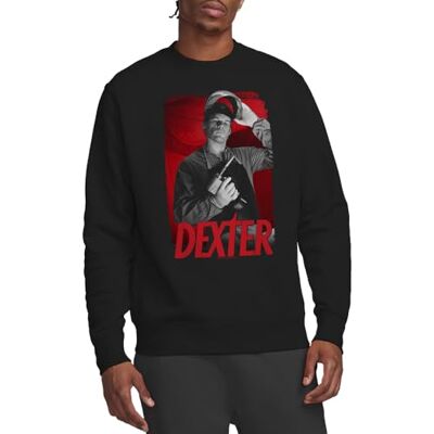 Dexter - Dexter (Hall) Dexter See Saw Crew Sweatshirt, svart, Large, Svart, L Dexter - Dexter (Hall) Dexter See Saw Crew Sweatshirt, svart, Large, Svart, L