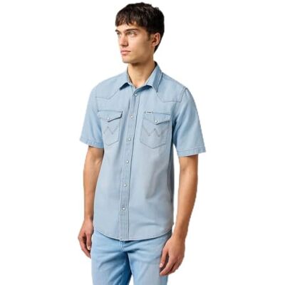 Wrangler Ss Western skjorta för män, Autentisk bläck, XL Wrangler Ss Western skjorta för män, Autentisk bläck, XL