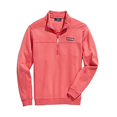 Vineyard Vines Men's Collegiate Shep Shirt 1/4-Zip Pullover, Jetty Red, Medium Vineyard Vines Men's Collegiate Shep Shirt 1/4-Zip Pullover, Jetty Red, Medium