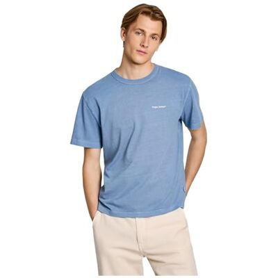 Pepe Jeans herr Andre, t-shirt, blå, L, Blå (unionsblå), L Pepe Jeans herr Andre, t-shirt, blå, L, Blå (unionsblå), L