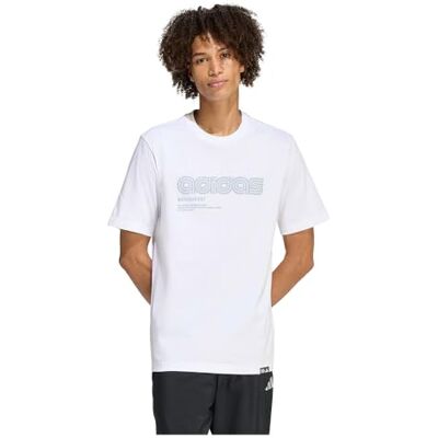 adidas Mezczyzni MOTORSPORT LINEAR GRAPHIC T-SHIRT, white, 3XL adidas Mezczyzni MOTORSPORT LINEAR GRAPHIC T-SHIRT, white, 3XL