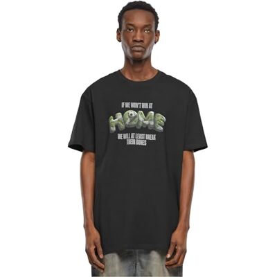 Tee Upscale män t-shirt hem tung oversize te, tryck t-shirt för män, överdimensionerad passform, streetwear, svart, XS Tee Upscale män t-shirt hem tung oversize te, tryck t-shirt för män, överdimensionerad passform, streetwear, svart, XS