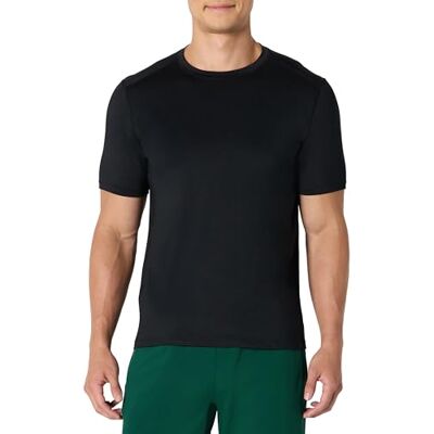 Amazon Essentials mäns aktiv snabbtorkande teknik stretch lätt kortärmad t-shirt, svart, Large Amazon Essentials mäns aktiv snabbtorkande teknik stretch lätt kortärmad t-shirt, svart, Large
