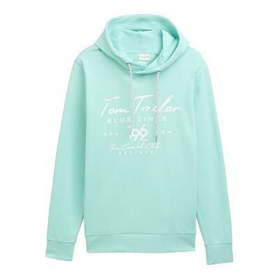 TOM TAILOR Sweatshirt för män, 37105 – Bright Mint Green, XS TOM TAILOR Sweatshirt för män, 37105 – Bright Mint Green, XS