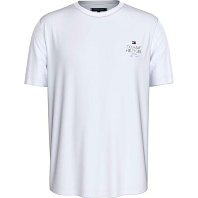 Tommy Hilfiger herr Hilfiger Stack TEE MW0MW36500, S/S t-shirt, vit, XXL, Vit (vit), XXL Tommy Hilfiger herr Hilfiger Stack TEE MW0MW36500, S/S t-shirt, vit, XXL, Vit (vit), XXL